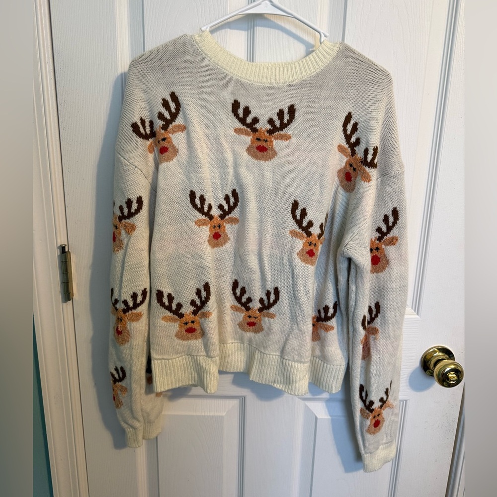 Vintage Rudolph Christmas Sweater Size L